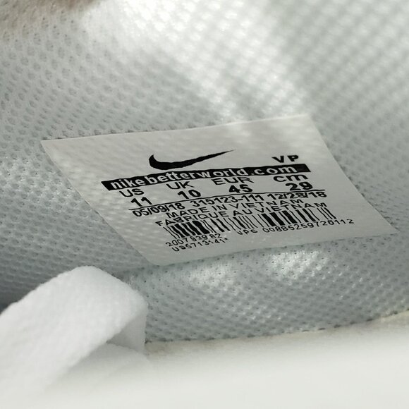 Nike Air Force One Shoes Mid White '07 Custom Adelaide Crows Australian Size 11 - Picture 11 of 12